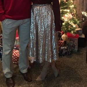 Gold Sequin skirt